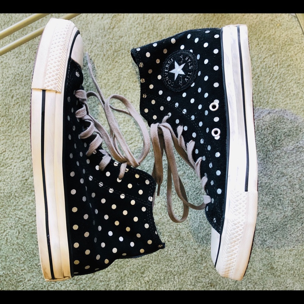 Women’s Converse All Star Polka Dot Hi Tops